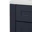 Meuble-lavabo simple 18,5 po avec plateau en marbre de culture-424500625