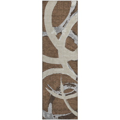 Premium Machine Washable Mayfield AMF1022 Circles Rug