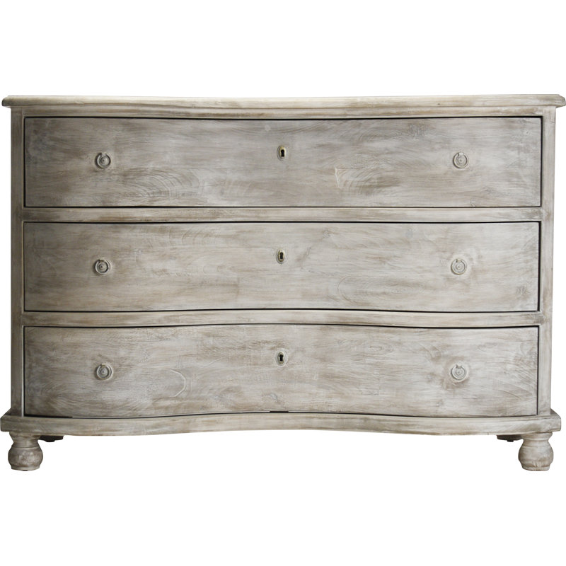Chloe 3 - Drawer Solid Wood Dresser