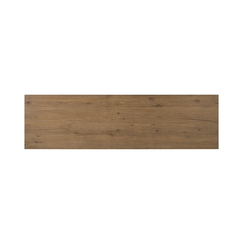 Olly 78'' Console Table, Rubbed Light Oak