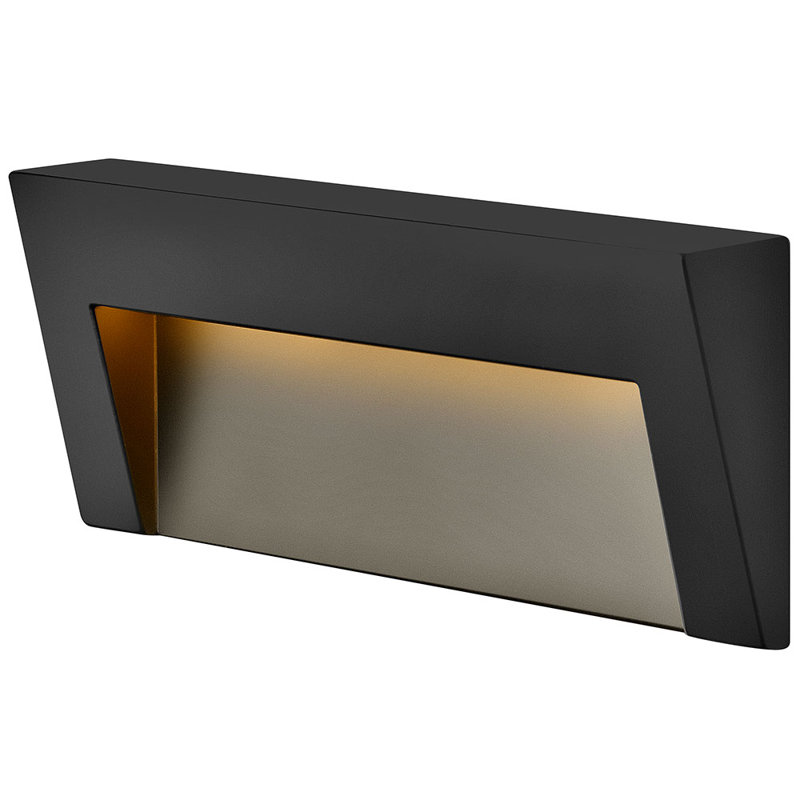 Taper Horizontal Low Voltage Integrated LED Deck Light, Bronze, 3" H x 8" W x 1.25" D