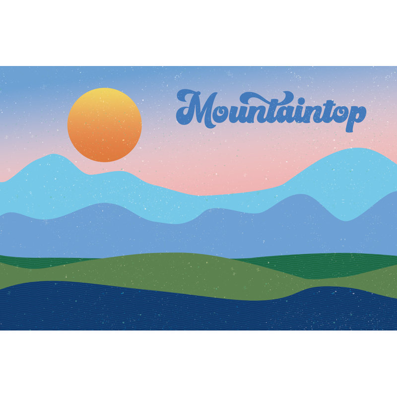 Mountaintop 1 Piece Wrapped Canvas Painting, 81cm H x 122cm W x 3.8cm D