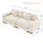 92" Corduroy Oversized Modular Cloud Couch Comfy Sofa-811599946