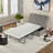 Convertible Ottoman With A Folding Sofa Bed, Metal Frame, Memory Mattress And Tufted Design-2037392879