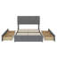 Lit plateforme tapissier double Lilianna-359818032