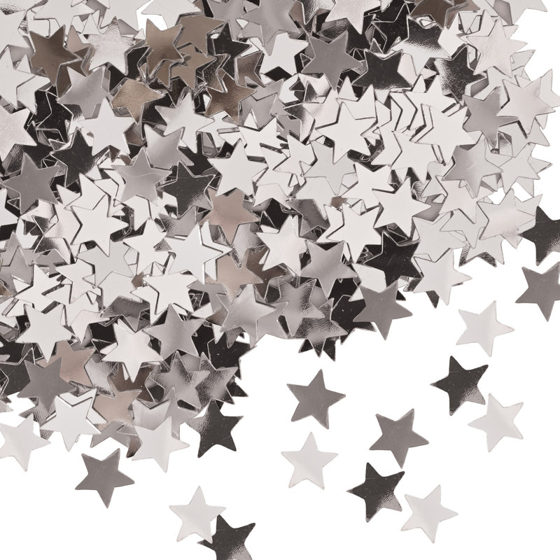 Étoiles Fanci-Fetti - paquet de 12, Argent