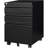 3 Drawer File Cabinet with Lock and Wheels,Black Rolling File Cabinet,Fit A4/Letter/Legal File Stylish & Practical