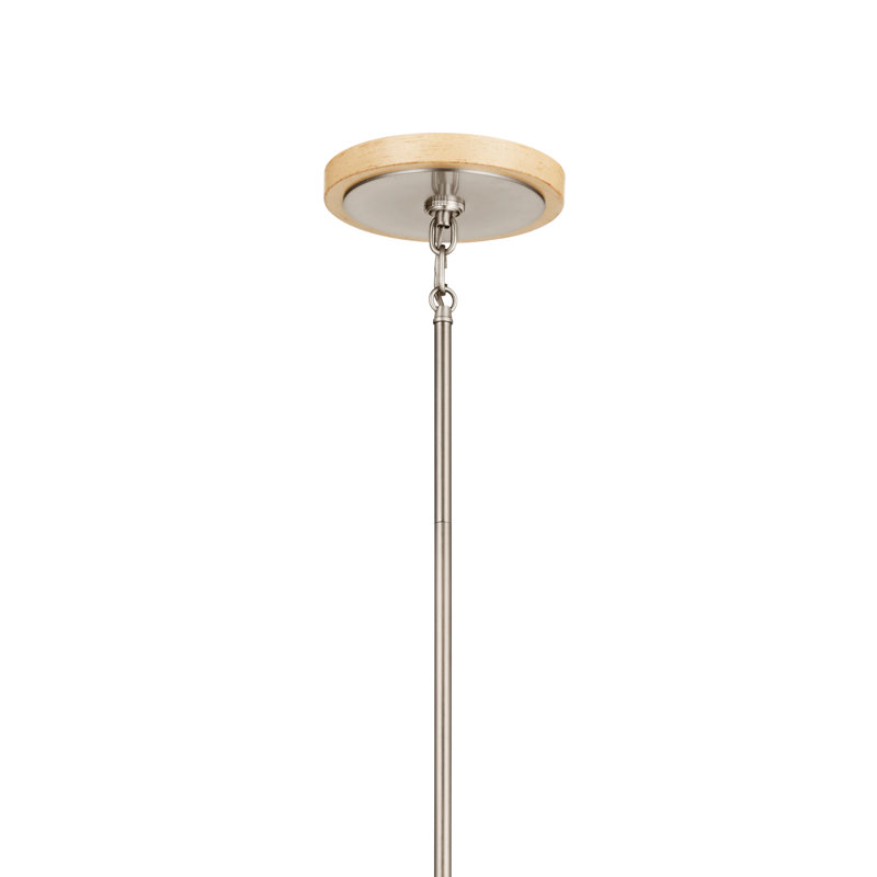 Lustre noir 9 lumières Karthe, Nickel brossé