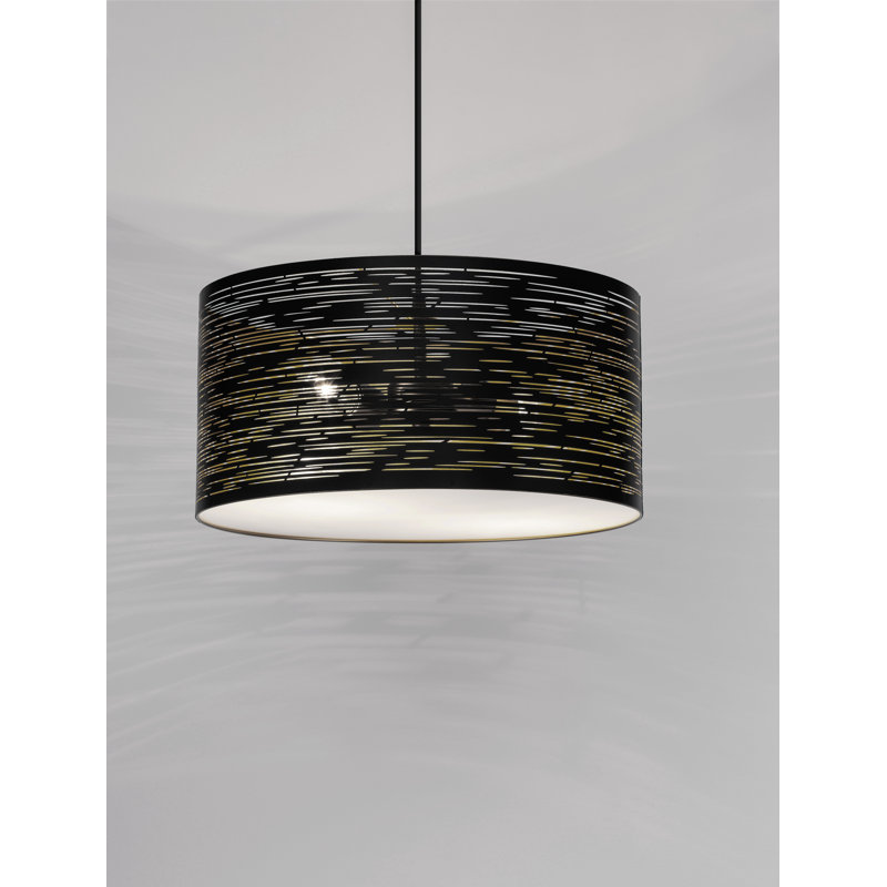 Zane 2 - Light BLACK & GOLD Pendant