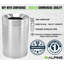 Poubelle intérieure polyvalente 50 gallons en acier inoxydable