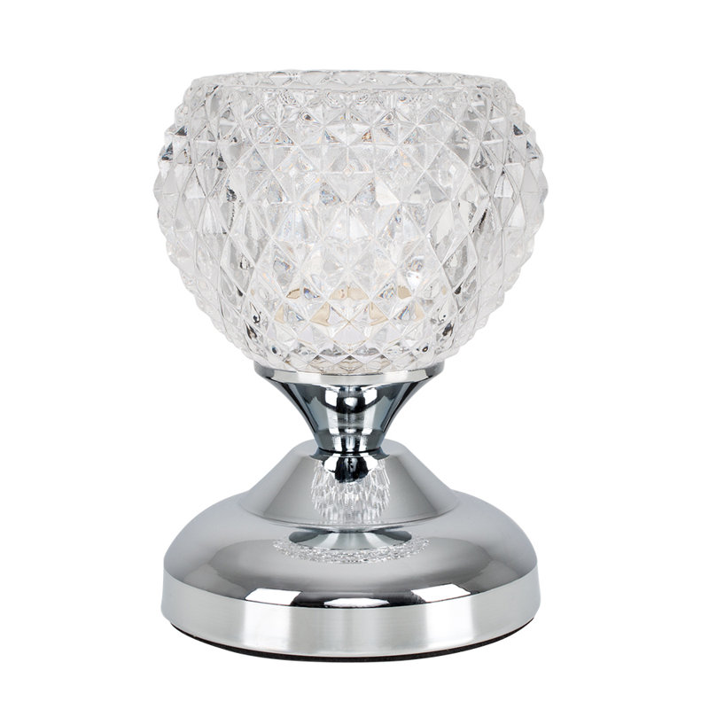 Goldsmith Metal Novelty Lamp, Chrome, Warm White