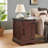 Farmhouse End Table Nightstand Rectangular Farmhouse End Table With Barn Door And Adjustable Storage Shelf