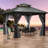Aluminum Patio Gazebo  with Curtain and Netting-88880169