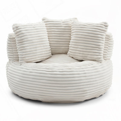 Corduroy Fabric Bean Bag Chair