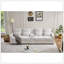 Canapé de 114 po avec console, 2 porte-gobelets et 3 ports USB câblés, canapé en tissu de lin moderne avec 4 coussins pour le salon, un appartement (4 places)-118043596