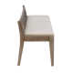 Donner Cane Back Cushioned Bench