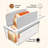 Upgrade Pull Out Bread Slicer For Homemade Bread With Bread Box, Foldable Bread Slicing Guide,Removable Cutting Board, Slice Evenly,(White)