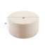 Velours crème pour le salon, 30 po x 16 po x 30 po, rembourré de mousse, élégant et pratique, s'adapte à divers styles de décoration