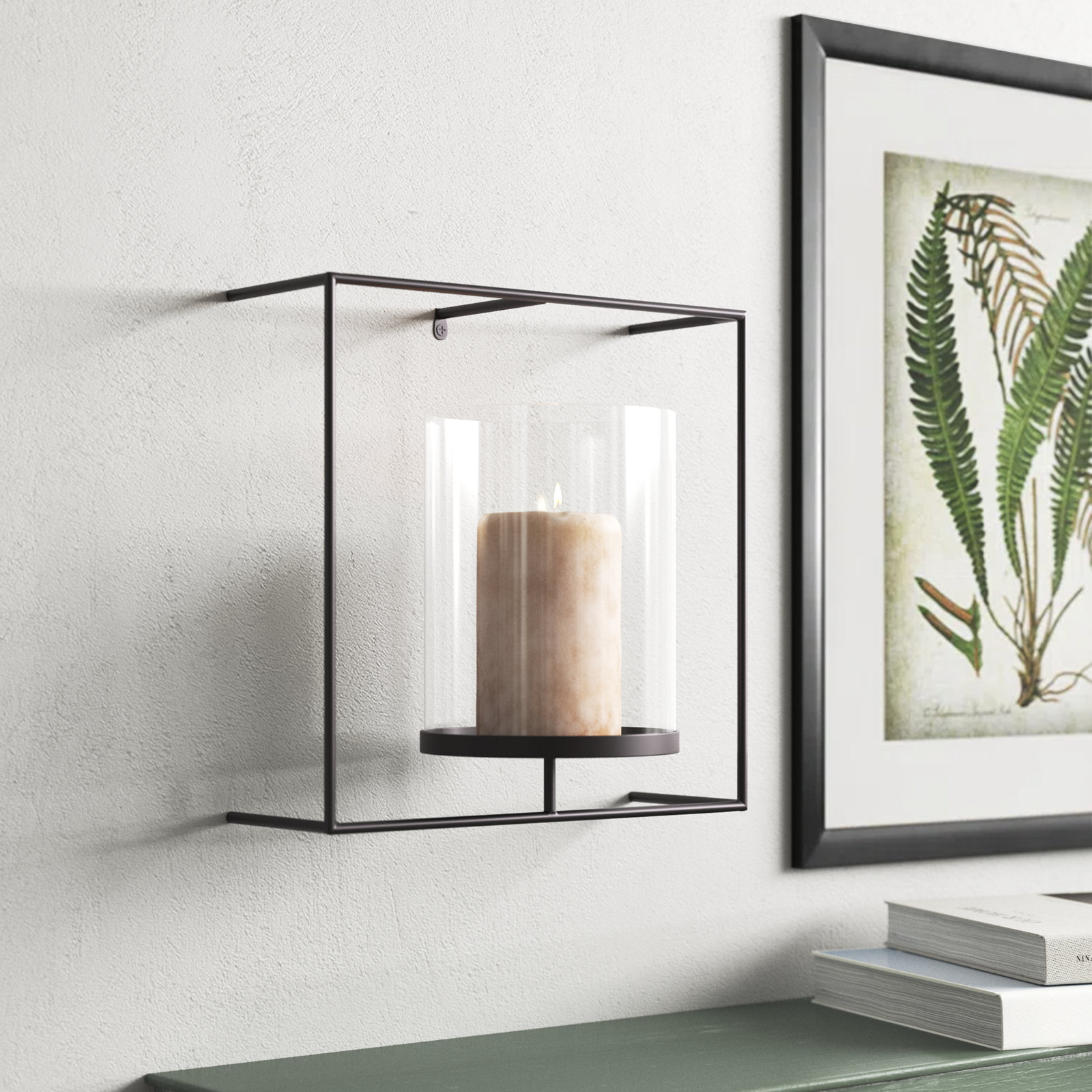 12'' H Glass Wall Wall Sconce