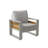 2-Piece Patio Outdoor Aluminum Armchair With Thick Cushions-624595257