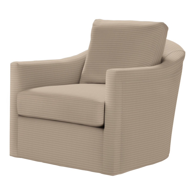 Catalina Swivel Armchair, Perigold Birchbox Chai, Dune