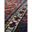 Tapis unique nouvel âge 4 pi 4 po Shirvan en canneberge / ivoire / rouge / bleu marine