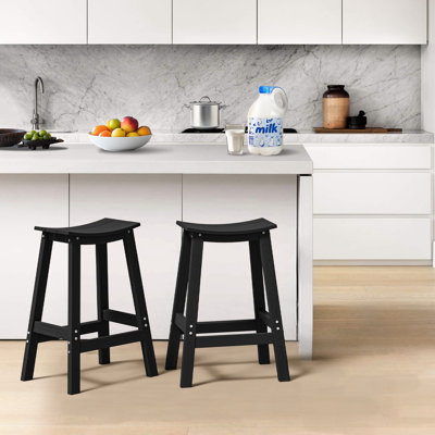 Wood-Look HDPE Bar Stool