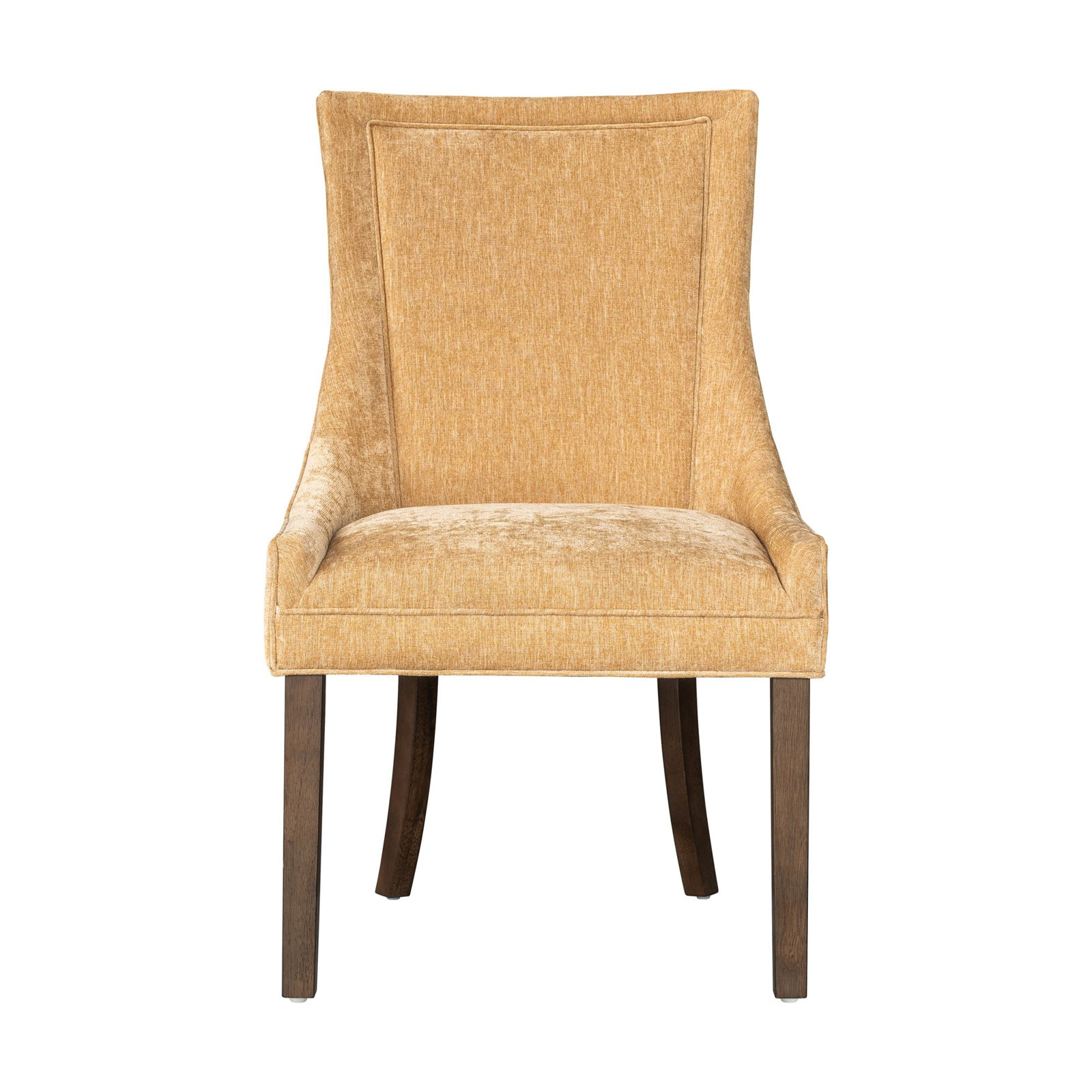 Ultra Velvet Dining Armchair, Gold Chenille