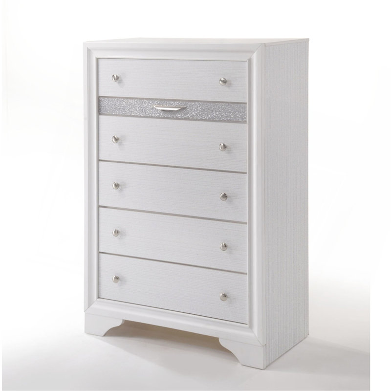 Commode d'appoint Glam, Blanc