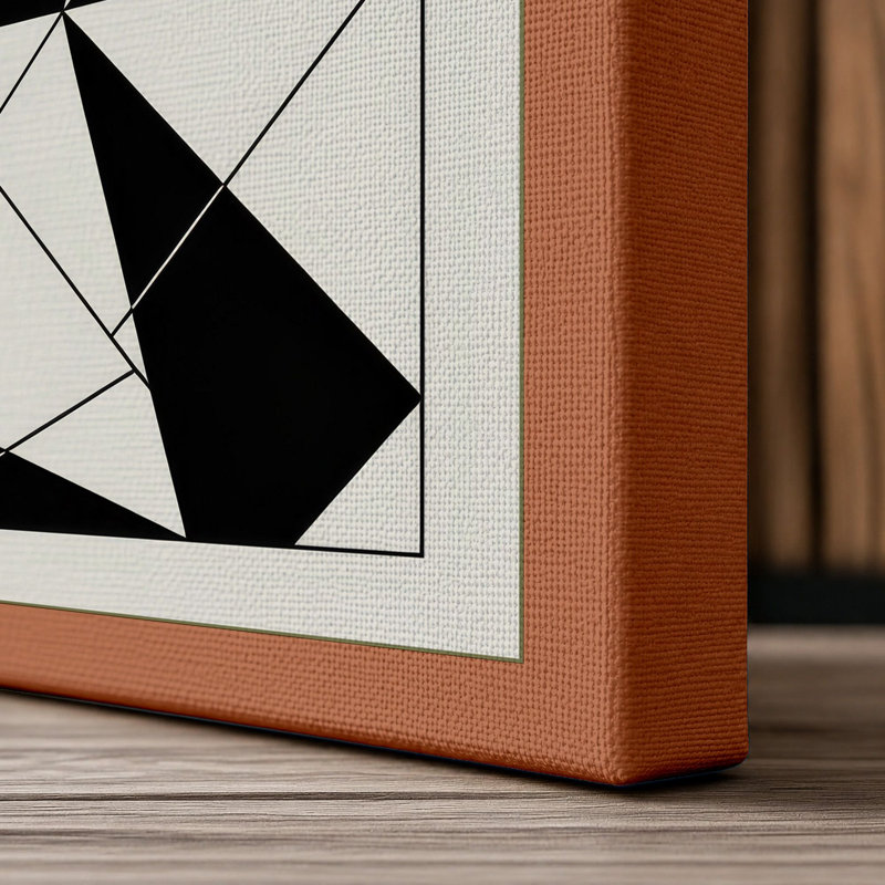 Life Is Short Typography 1 Piece Wrapped Canvas Wall Art, 24x16 - 61.0 x 40.6 cm, Terracotta Border