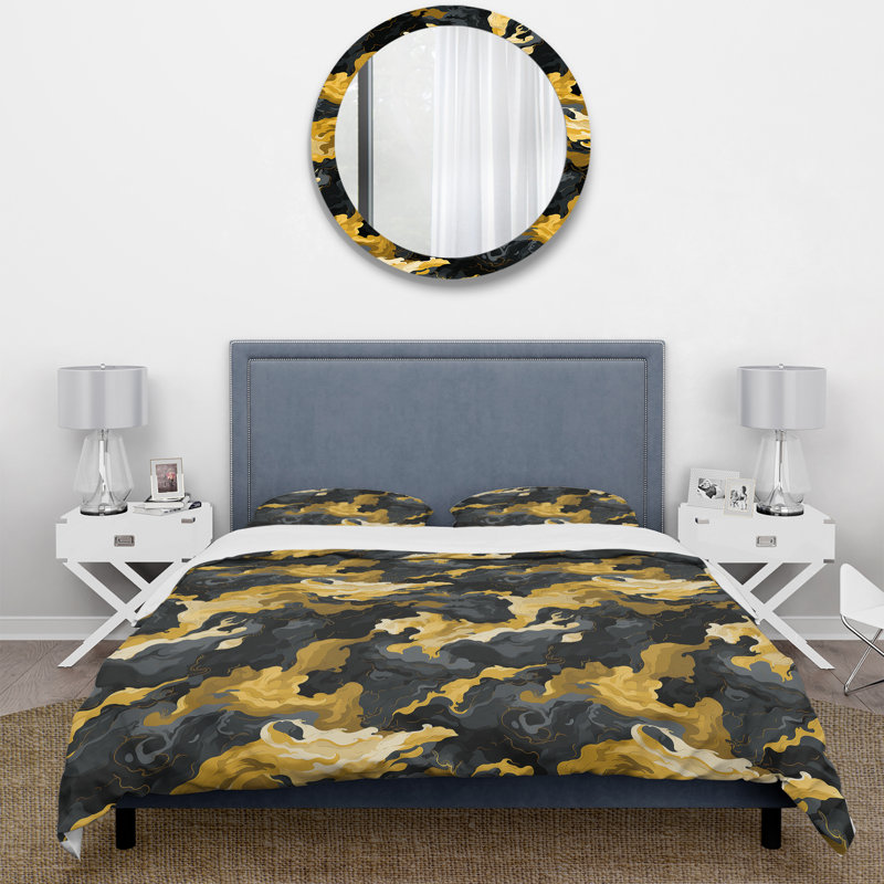Ensemble de housse de couette camouflage Gilded Concealment - microfibre de polyester