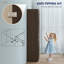 Armoire de cuisine, armoire de rangement avec portes de grange, brun-906142746
