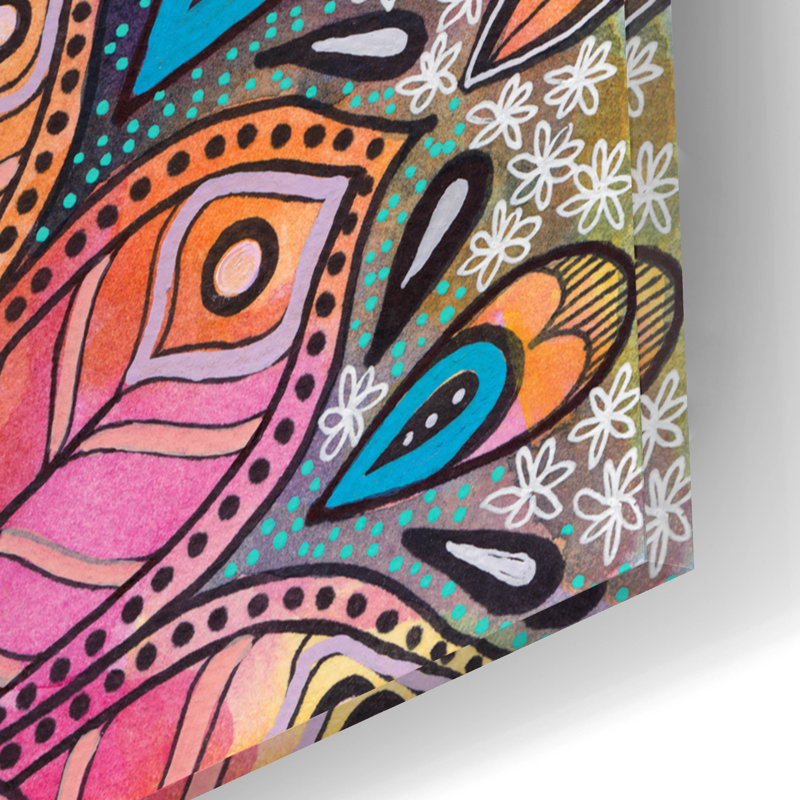 «Bohemian Blooms 3» par Hello Angel, H 12 po x l 16 po x P 0,13 po