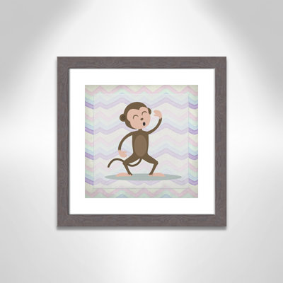 Adhésif décoratif «Pink Monkey Time»