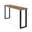 Console en bois massif vieilli 70 po Glendive, naturel -782142672-786699104