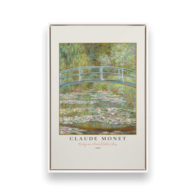 Bridge Over a Pond of Water Lilies by Monet