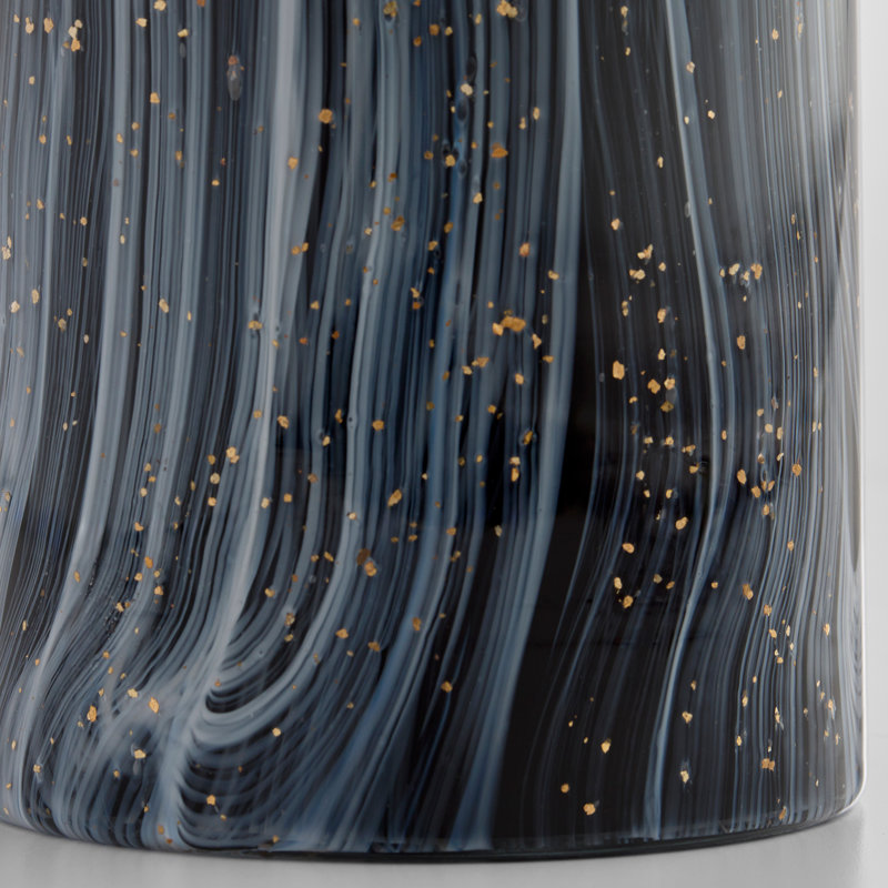 Infinity Handmade Glass Table Vase, 13.5" H x 6" W x 6" D