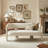 Upholstered Barrel Backrest Loveseat Sofa-734679166