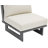 Hubery Aluminum Outdoor Armless Lounge Chair-84480172-84480169