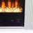 Contemporary Style TV Stand With Electric Fire Place, 3-Level Brightness Temperature Control White Finish For Primary Living Room