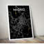 Madrid City Map - No Frame Print-706233379