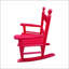 Chaise berçante rouge pour enfants - intérieur ou extérieur - convient aux enfants