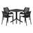 4 Person Outdoor Square Dining Set-1241185985