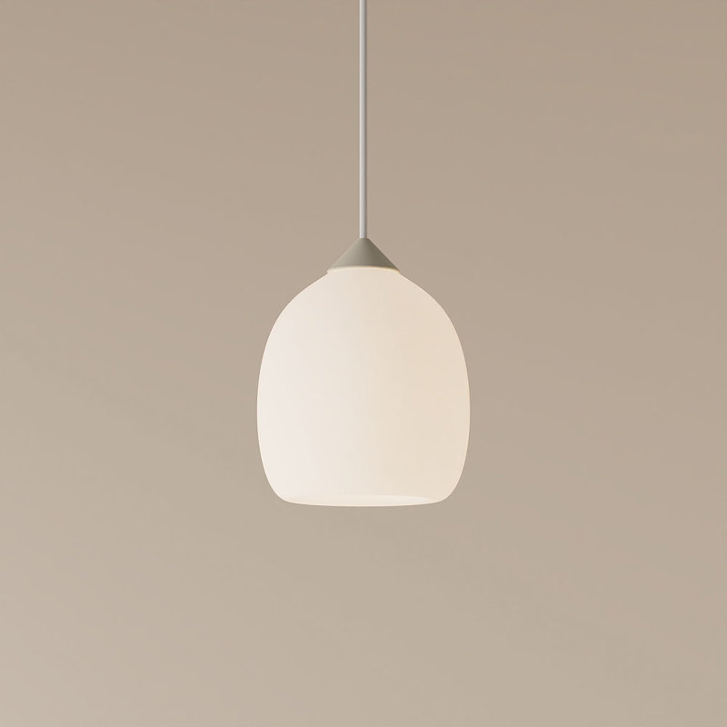 Gulp Pendant Light, Sand, 18.5'' H x 6.97'' W x 6.97'' D, Black