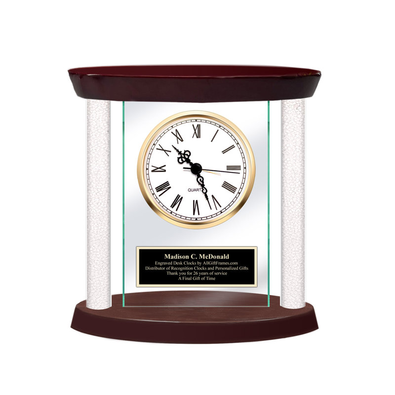 Horloge en diamant personnalisée, cadeau, gravure, retraite, anniversaire, nouvelle maison, cadeau de pendaison de crémaillère romantique