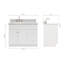 Ensemble de meuble-lavabo simple 43 po Partham-70315818