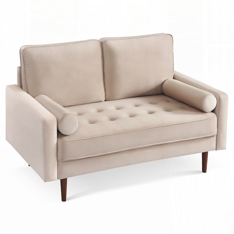 Coussin de dossier amovible en velours avec deux traversins assortis, Gris