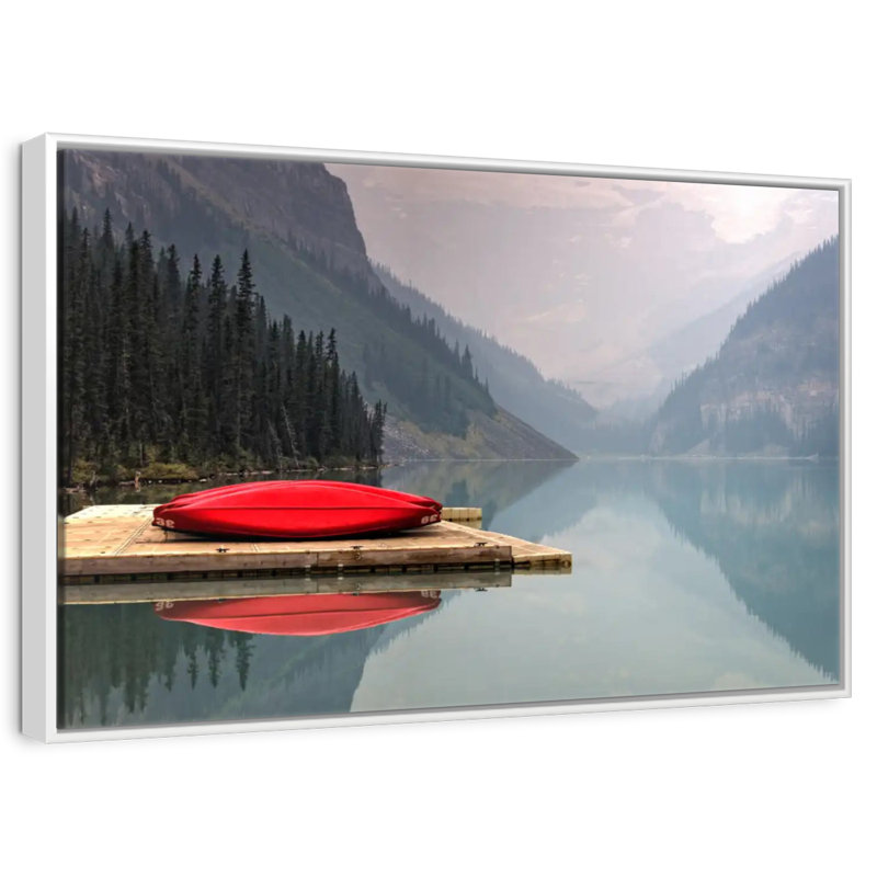 Mountain Lake Kayak, Cadre flottant blanc, 37 po x 25 po