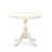Antique Modern Kitchen Table - a Round Dining Table Top with Pedestal Base, Linen White-1938810320-1938810322-1883885197