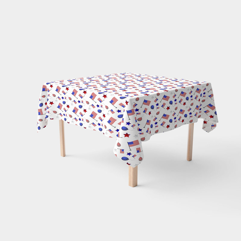 Ursae Geometric Independence Day Tablecloth, 54" x 54"